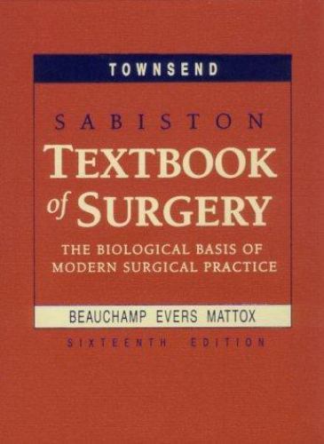 Sabiston textbook surgery - textbook, of