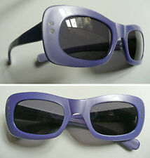 Occhiali da sole anni '70 in acetato viola vintage sunglasses 