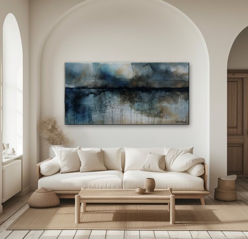 Grande quadro astratto - , su