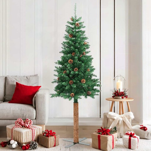 Albero natale sottile con - albero,