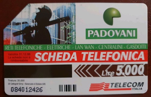 Scheda telefonica telecom - scheda,