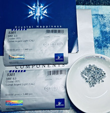 Swarovski Biconi Perline 5328 4mm Cristallo CAL 1440 pz Confezione Sigillo Austria