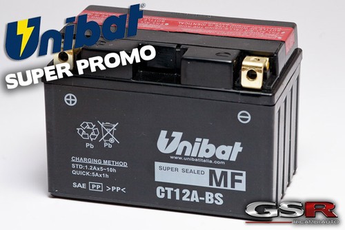 Batteria moto unibat ct12a bs - batteria, ct12a-bs