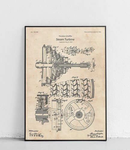 Turbina gas disegno brevetto - turbina, a
