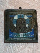 antique plaque en bronze