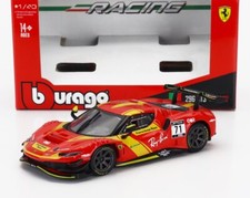 MODELLINO AUTO STATICO BURAGO FERRARI 296 GT3 #71 RACING 2023 SCALA 1/43