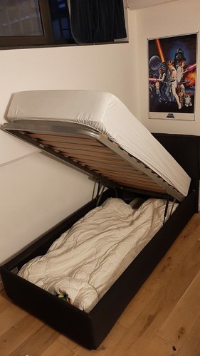Letto singolo con contenitore
