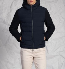 Piumino uomo blu notte con