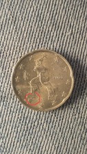 Moneta Rara 20 Centesimi 2002 Italia Con Errore di conio Prezzo Trattabile 