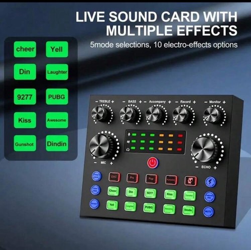 Scheda audio per mixer per