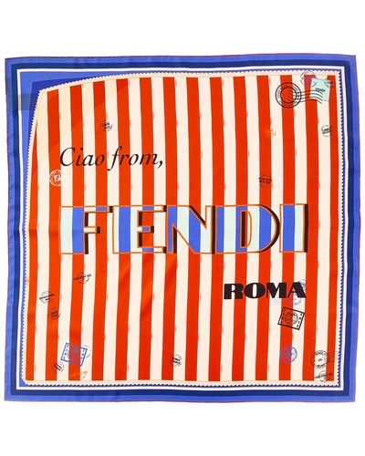 Fendi silk foulard women red - foulard,