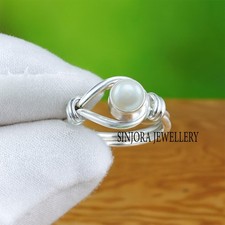 Anello regalo fatto a mano in argento sterling 925 con pietre preziose...