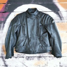 Giacca donna motociclista in pelle nera biker tg.42