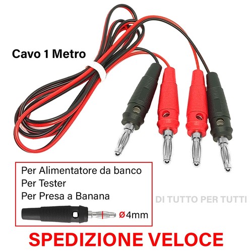 Cavo spina banana 4mm - a,