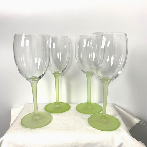 Pier frosted green stem - frosted, wine