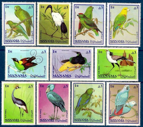 Manama 1969 uccello del - 1969,