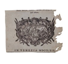 *HH* Antica Stampa Incisione