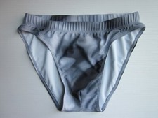 Costume Uomo-da Mare e Piscina -Colore Fantasia Nero e Grigio-Slip Elasticizzato