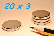 10 MAGNETI NEODIMIO 20X3 MM