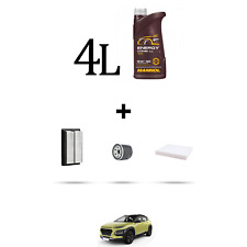 HOFFCAR Kit tagliando 3 FILTRI e 4L OLIO per Hyundai Kona 1.0 T-GDI 88kw dal 201