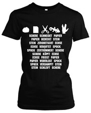 T-shirt forbici di carta pietra lucertola Spock Girlie | Big Bang Theory Bazinga Fun