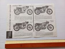 MOTO MORINI Sbarazzino Corsaro Tresette Tresette Sprint 1960 depliant originale