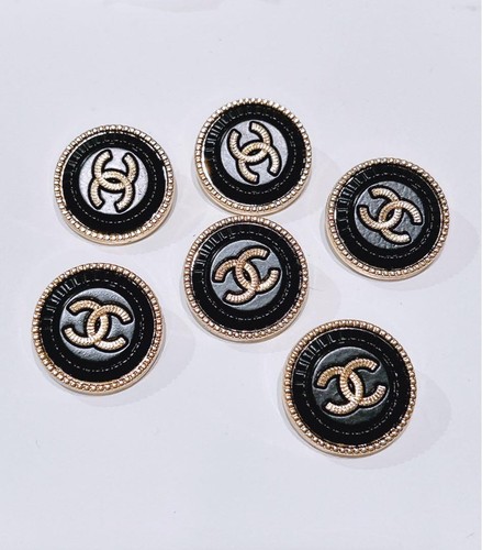 Chanel bottoni vintage nero - chanel,