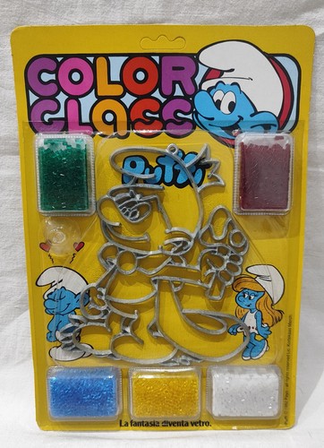 Color glass puffi - puffo, re