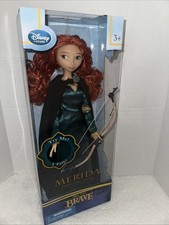 Disney Store Pixar Brave Merida Talking 17" bambola vestito con fiocco e freccia NUOVO