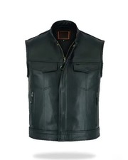 Gilet uomo fatto a mano nero