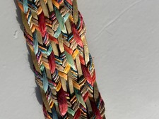 H17 Frangia Nastro Fascia in Rafia Multicolore alto 4 Cm – Mt. 60