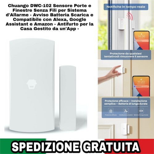 Sensore porte finestre senza - e,
