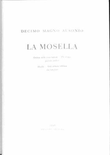 Decimo ausonio mosella - decimo,