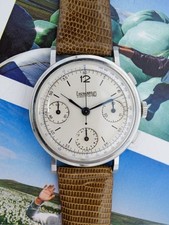 Eberhard Extrafort Tricompax Case Steel 39 Mm Beatiful Condition Caliber Manual