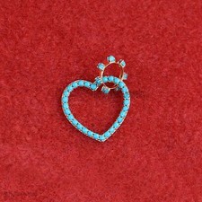 Cuore turchese in oro 18