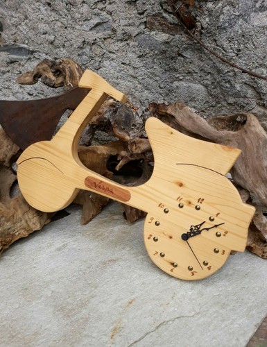 Orologio legno forma - in, a