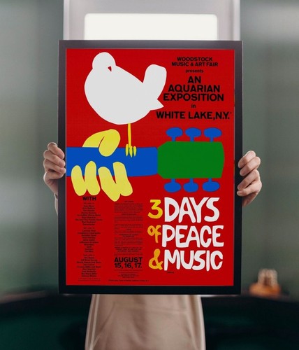 Woodstock 1969 wall - 1969, art