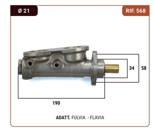 Pompa freni lancia fulvia - pompa,