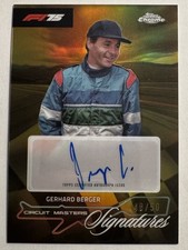 Gerhard berger topps chrome - berger,