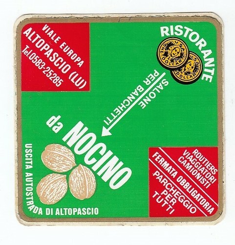 Adesivo ristorante nocino - ristorante, da