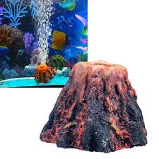 Decoro decorazione ornamento acquariologia acquario VULCANO bolle ossigeno
