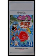 locandina ALICE NEL PAESE DELLE MERAVIGLIE walt disney animazione B287