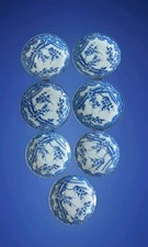 Lotto 7 pezzi porcellana fiore