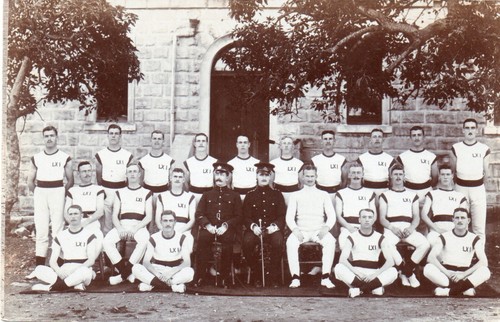 Military postcard sports - rp,
