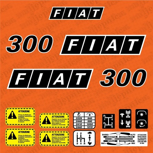 Fiat 300 adesivi decalcomanie - 300,