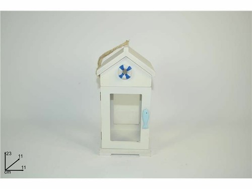 Lanterna legno casetta - in,