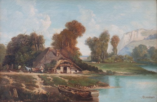 Blanchard paesaggio pittura - paesaggio,