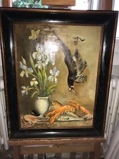 Quadro olio su tavola natura