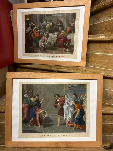 Coppia incisioni bulino - coppia, e