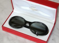 Occhiali da sole vintage CARTIER FRISSON - nero ebano